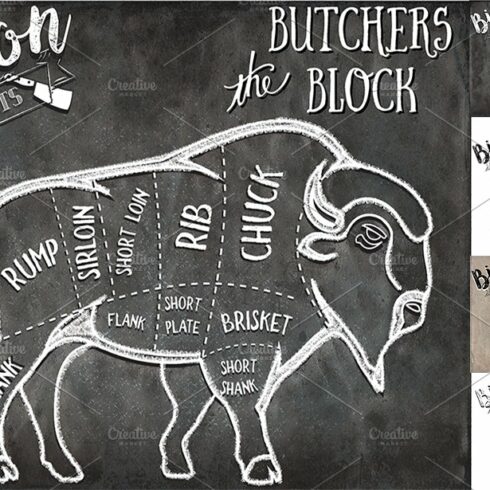 Bison Butcher Cuts Set 1 cover image.