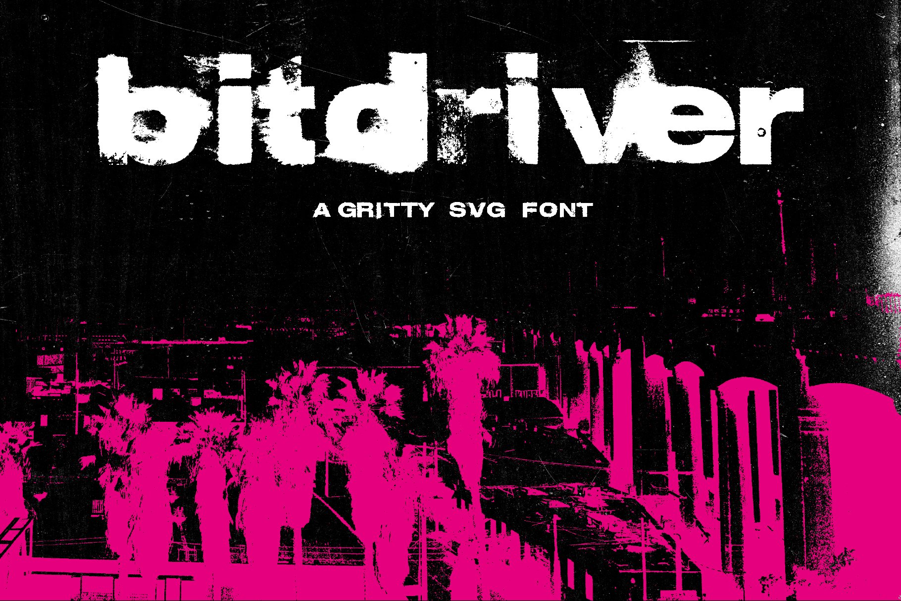 Bitdriver - OpenType SVG Font cover image.