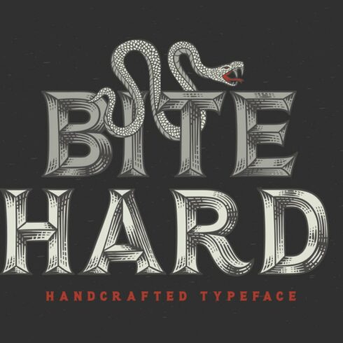 Bite Hard font cover image.