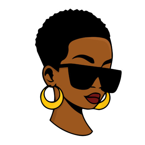 Black Woman T-Shirt Design ( SVG -PNG - JPG - EPS ) Included cover image.