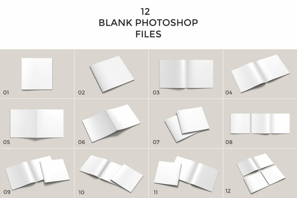 Square Brochure Catalog Mockup – MasterBundles