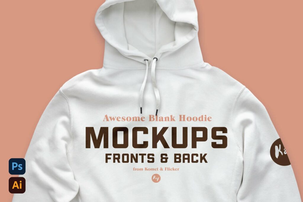 Realistic Blank Hoodie Mockups   MasterBundles