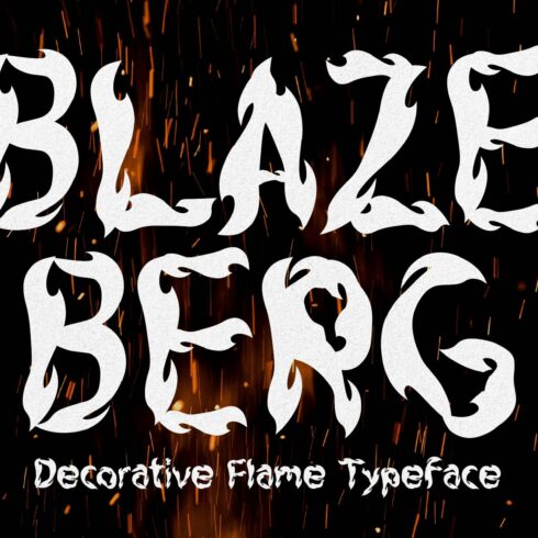 Blazeberg - Flame Typeface cover image.