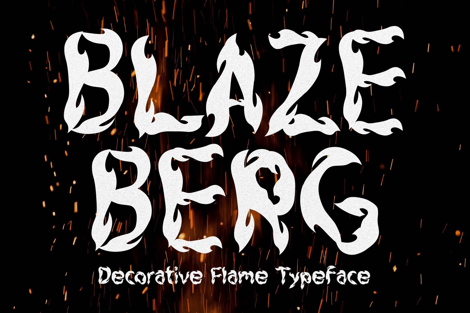 Blazeberg - Flame Typeface cover image.