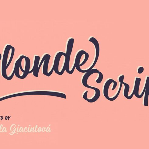 Blonde Script — 50% Off cover image.