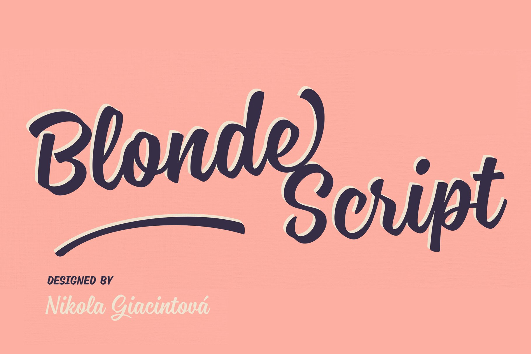Blonde Script — 50% Off cover image.