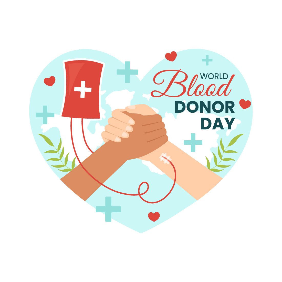 15 World Blood Donor Day Illustration preview image.