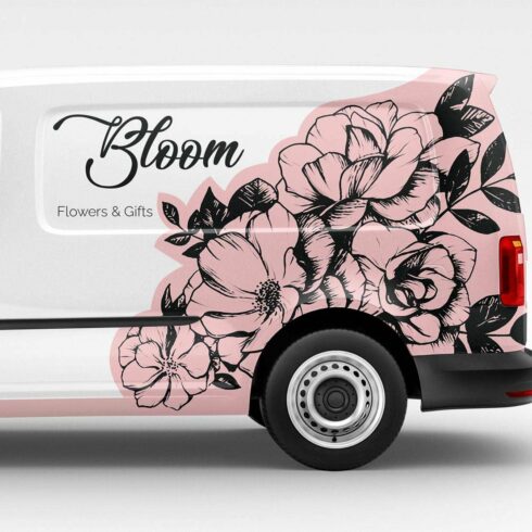 Vehicle Graphic Florist Van Wrapping cover image.