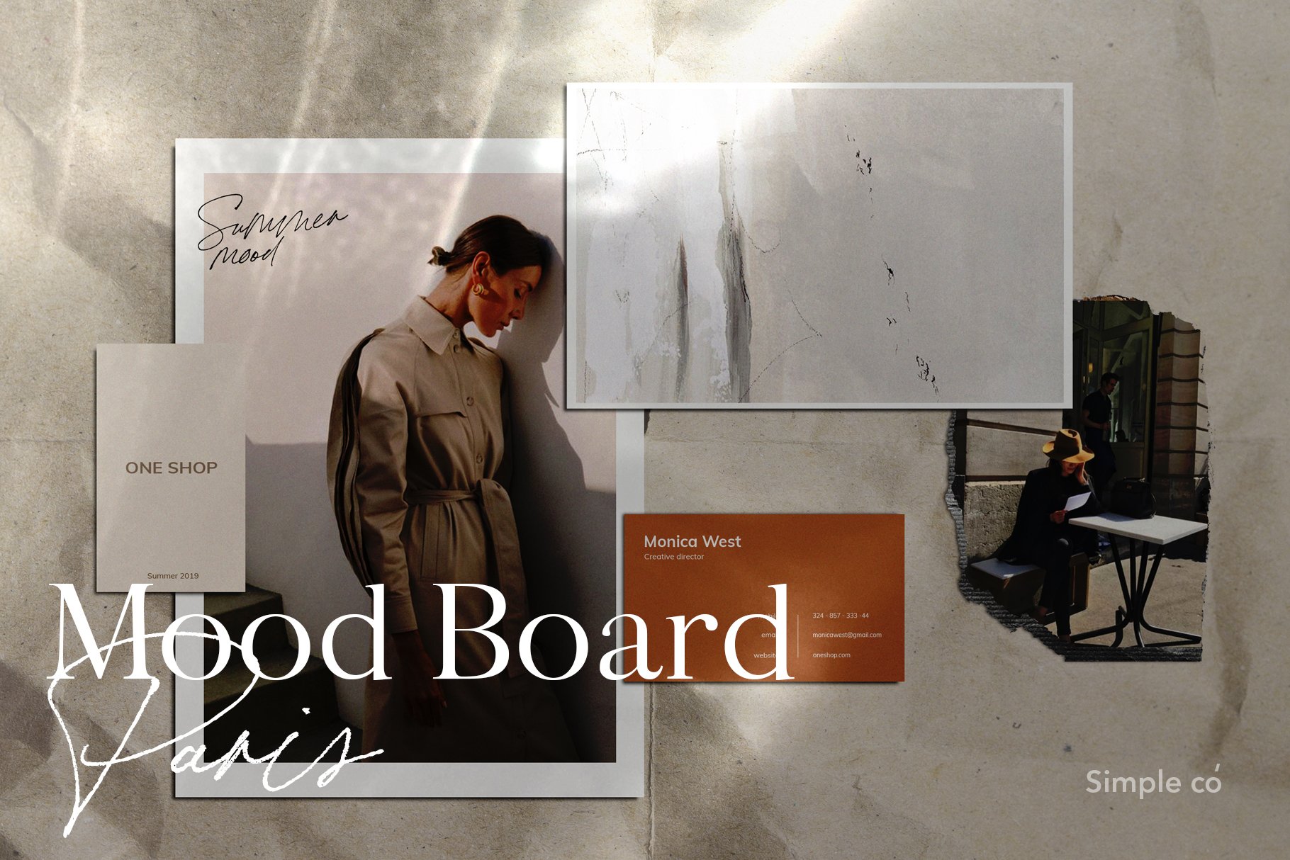 Mood Board Paris / Mockup cover image.