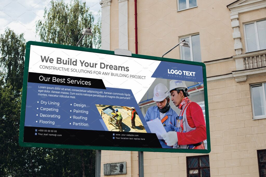Construction Billboard Template MasterBundles