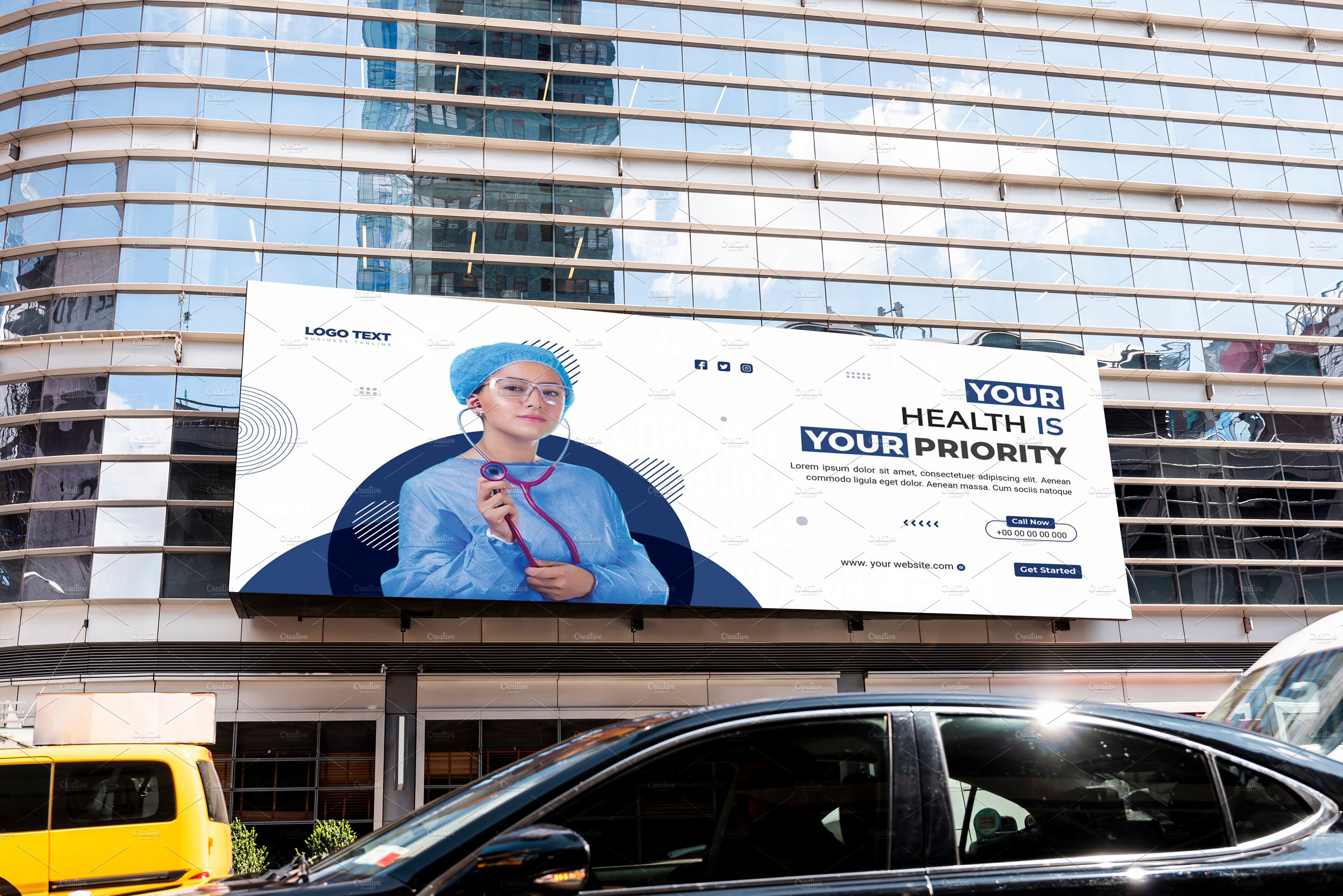 Medical Health Care Billboard Design preview image.