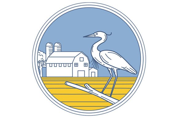 Great Blue Heron Farm Barn Circle cover image.