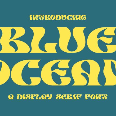 BLUE OCEAN MODERN DISPLAY FONT cover image.