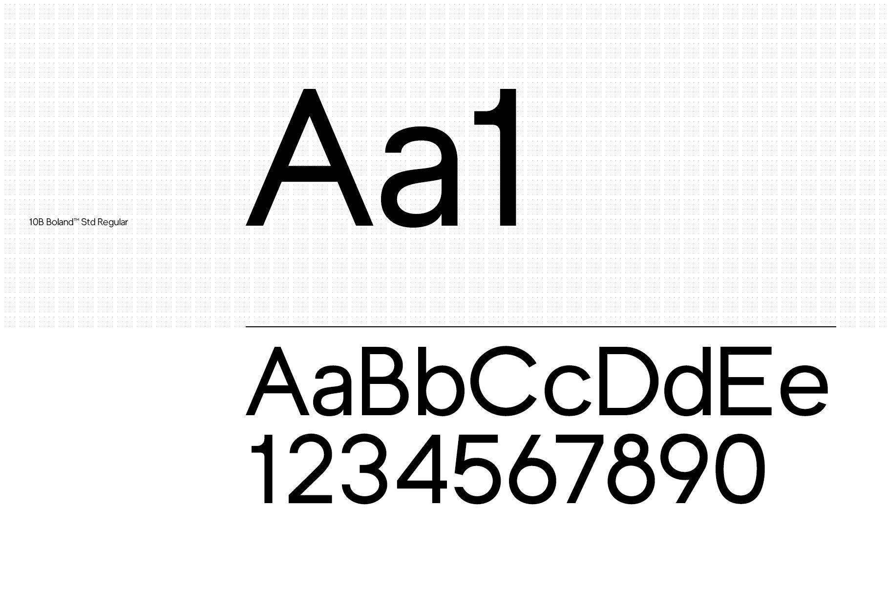 10B Boland: Timeless Geometric Sans preview image.