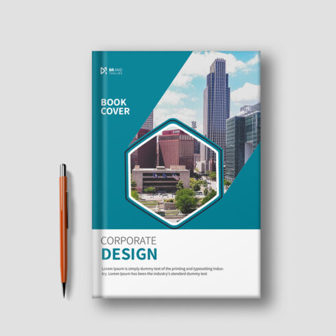 Corporate annual report template cover image.