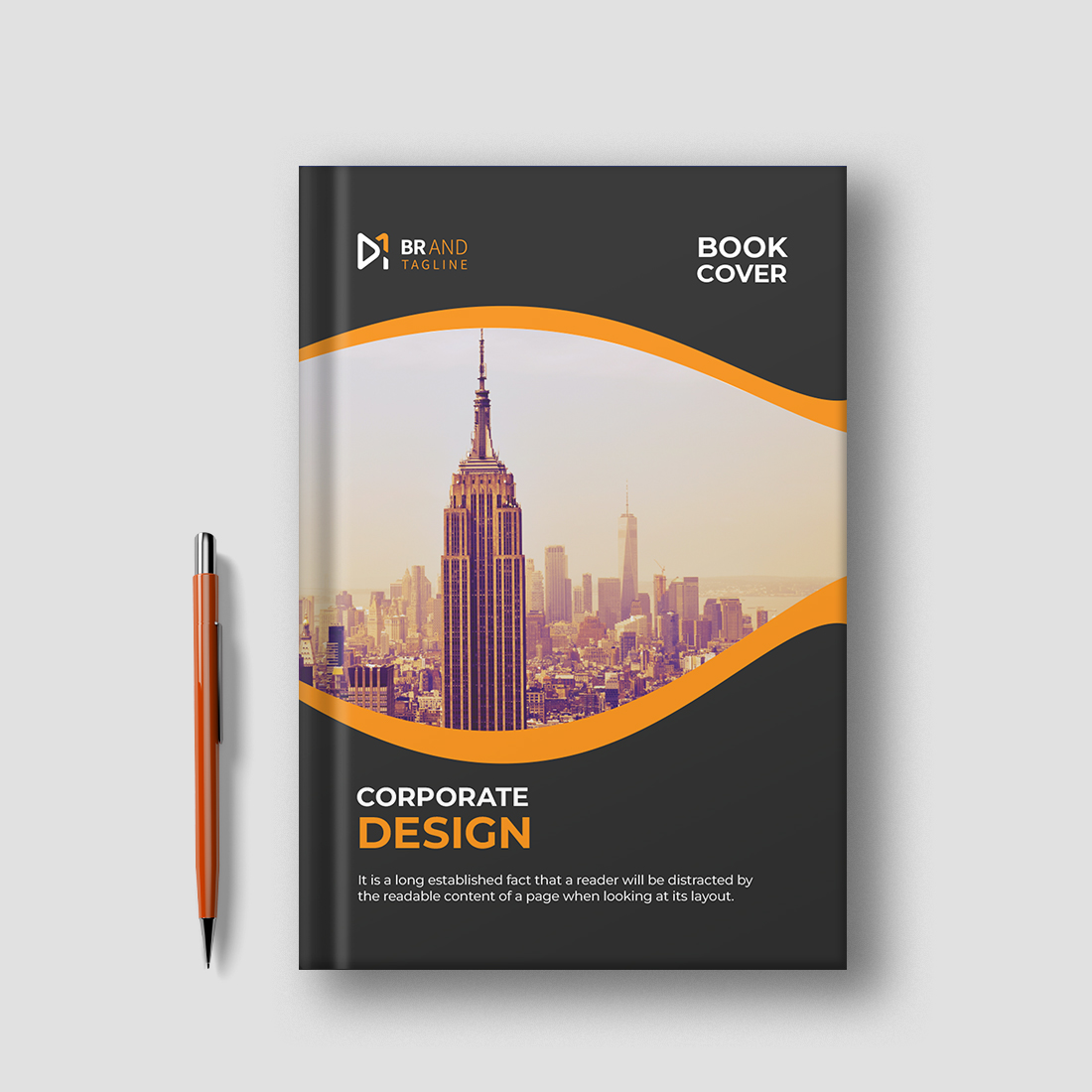 Modern Book Cover Design Template cover image.