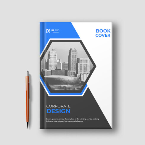 Corporate business book design annual report or brochure cover page cover image.