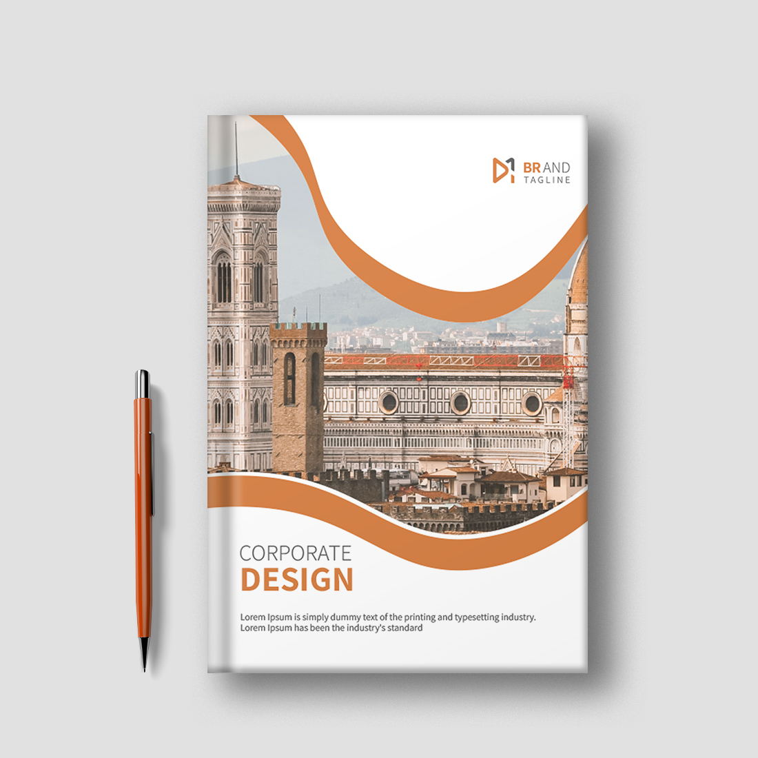 Corporate Book Cover Design Template cover image.