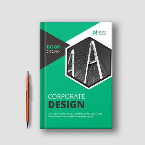 Business book cover design template cover image.