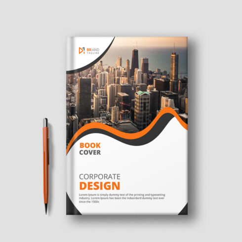 Corporate Book Cover Design Template cover image.