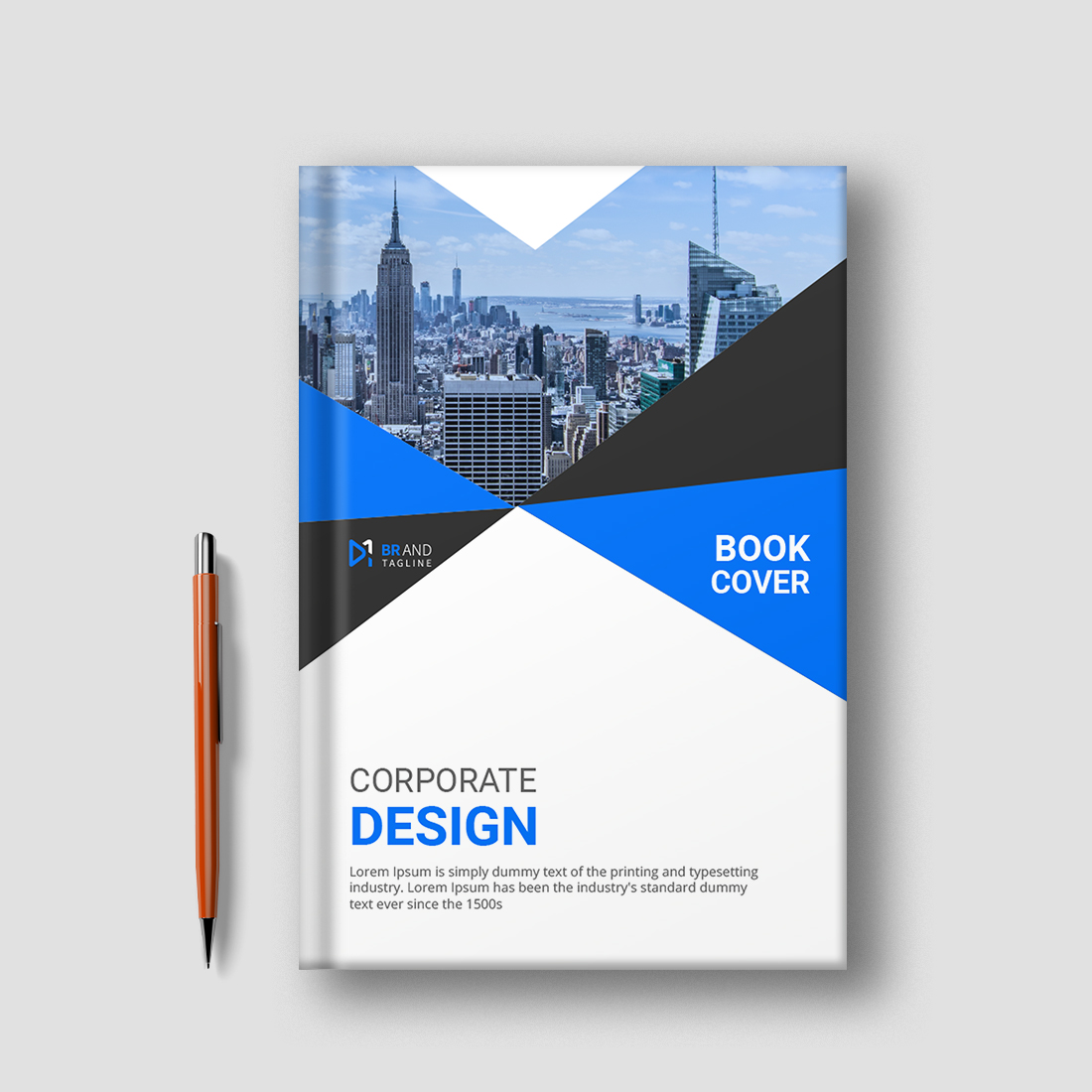 Corporate Book Cover Design Template cover image.