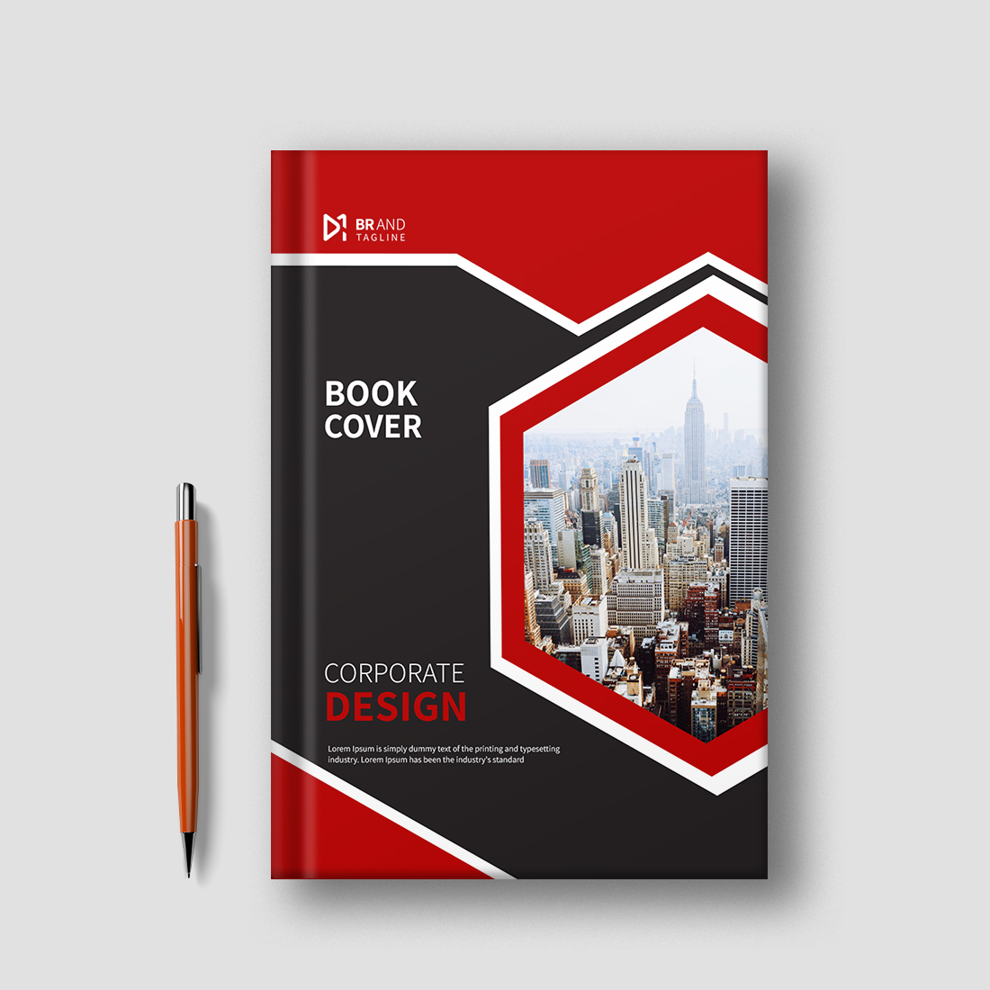 Corporate Book Cover Design Template cover image.