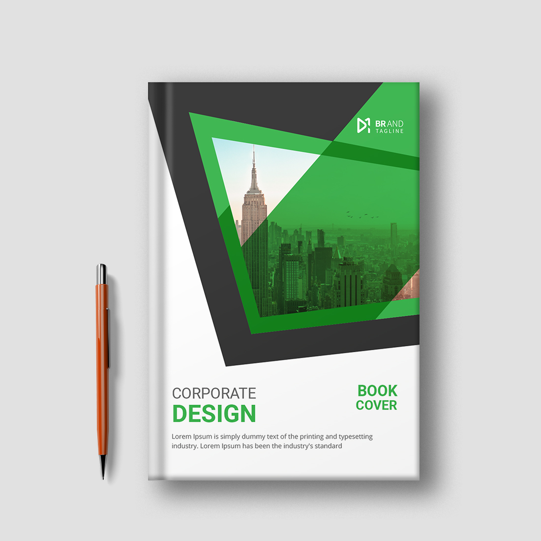 Corporate Business Book Cover Template Design cover image.