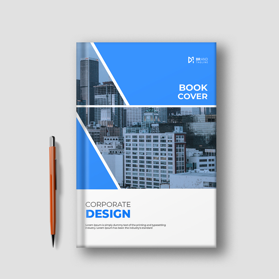 Corporate Book Cover Template cover image.