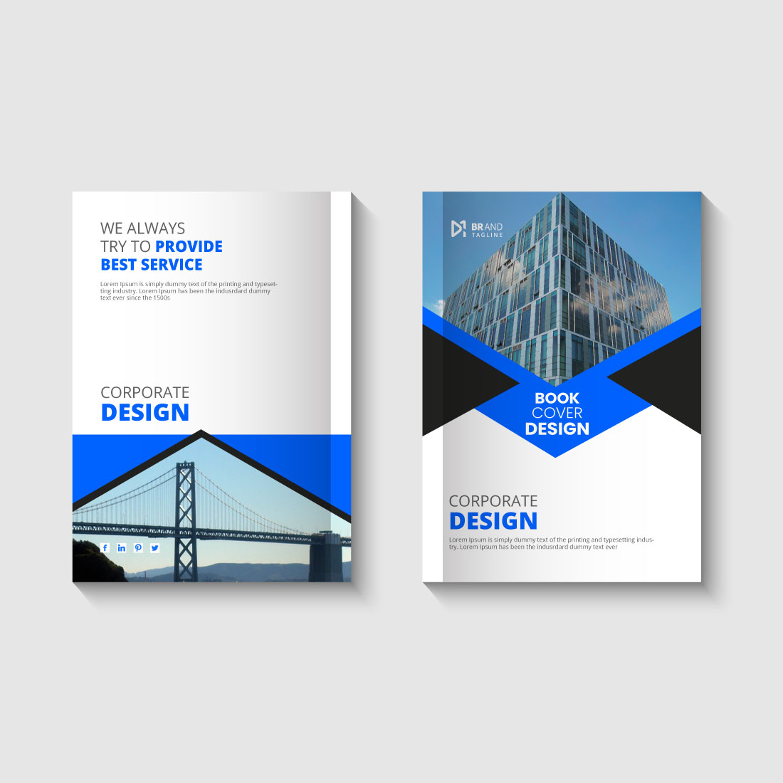 Business Book Cover Design Template preview image.