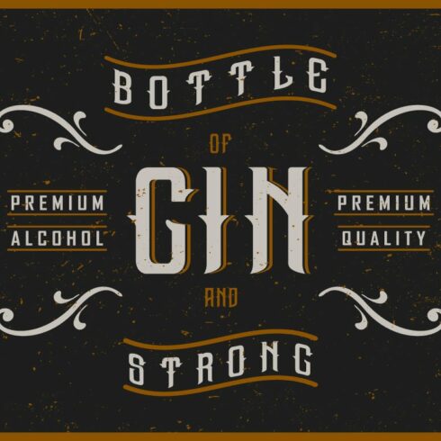 Gin label font cover image.