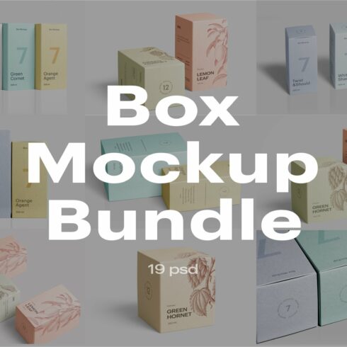 Box Mockup Bundle cover image.