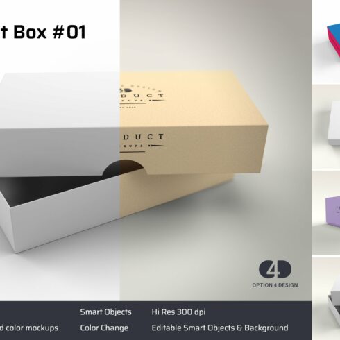 Product Box Mockup #01 cover image.