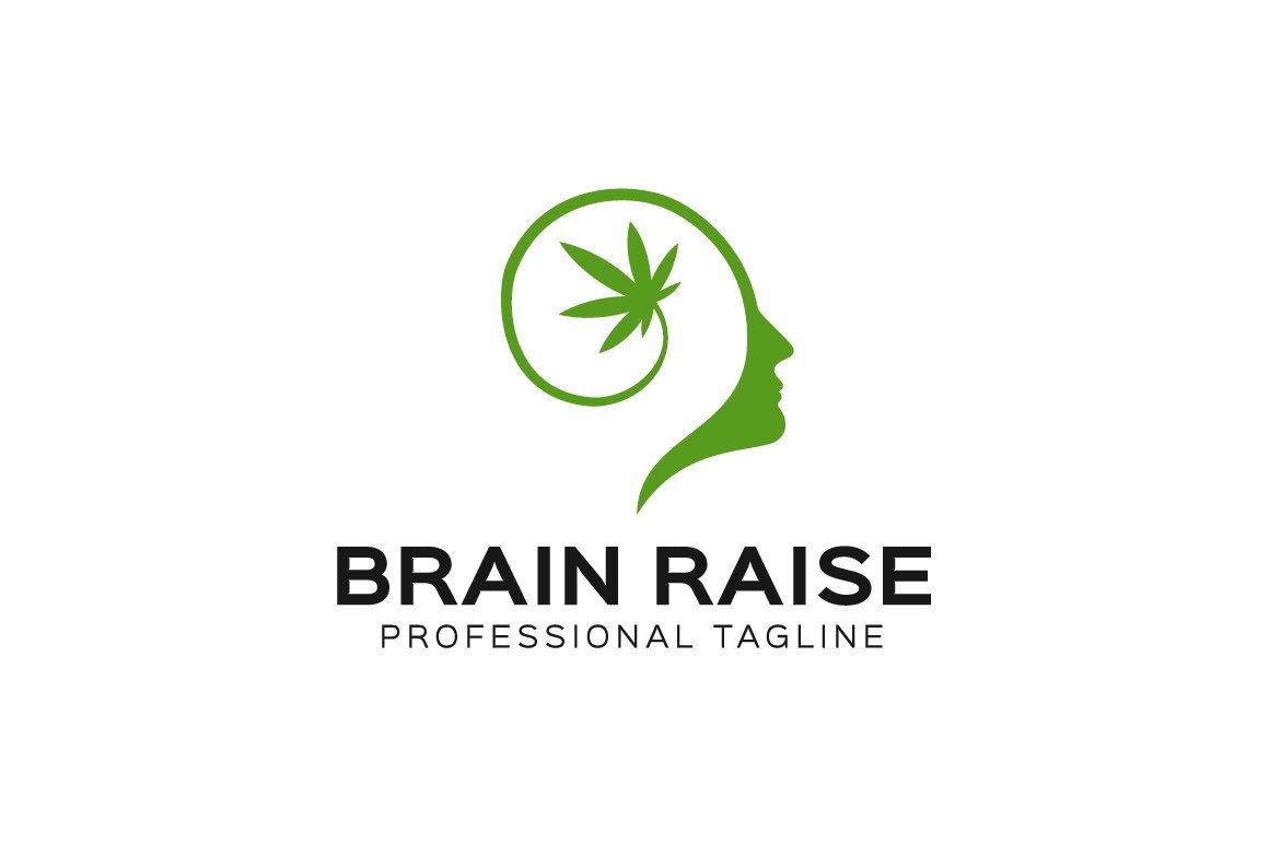 Brain Raise Logo Template cover image.