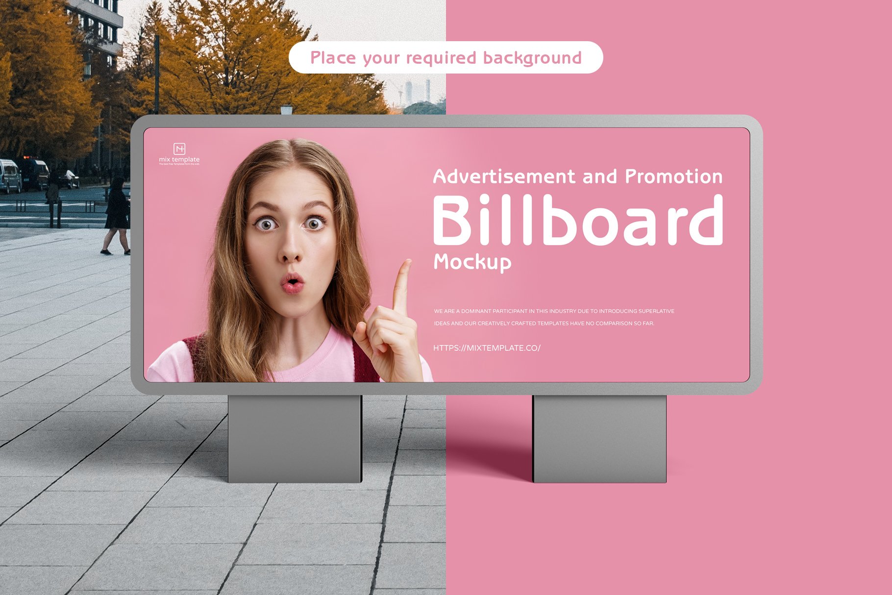 Brand Advertisement Billboard Mockup cover image.