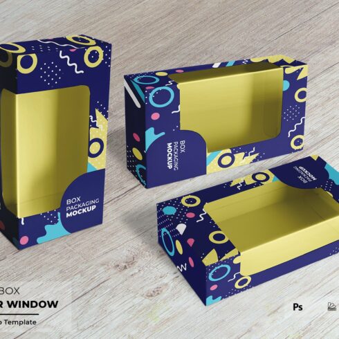 Branding Box With Clear Window Mocku cover image.