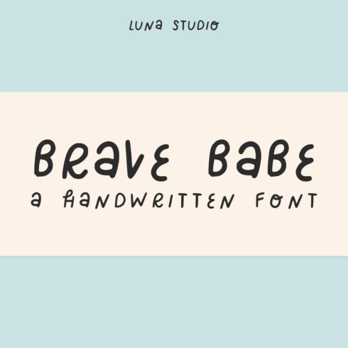 Brave Babe | A Handwritten Cute Font cover image.