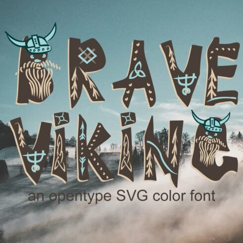 BRAVE VIKING COLOR Font cover image.