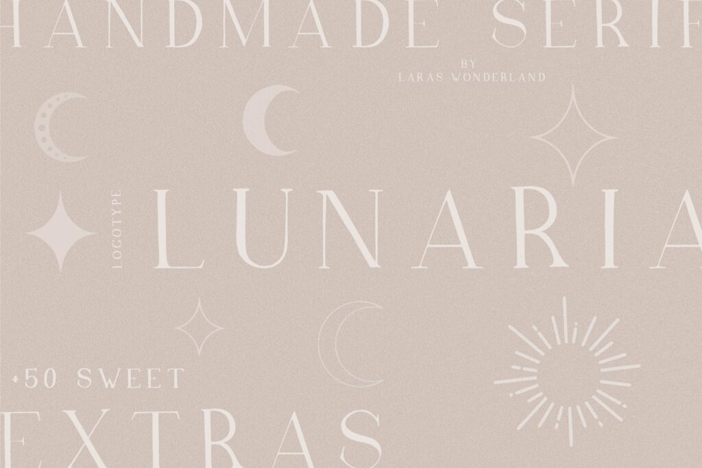 Lunaria - Handmade Serif Font – MasterBundles