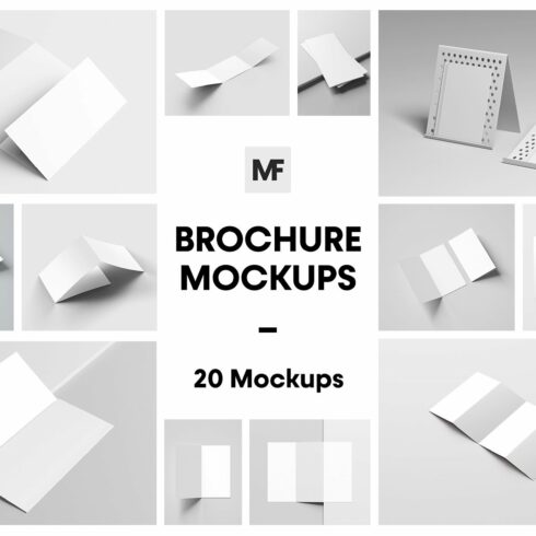 Brochure Mockups - Stationery Mockup cover image.