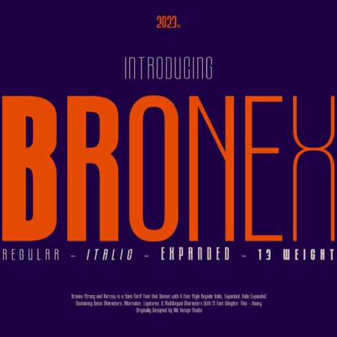 Bronex Typeface cover image.