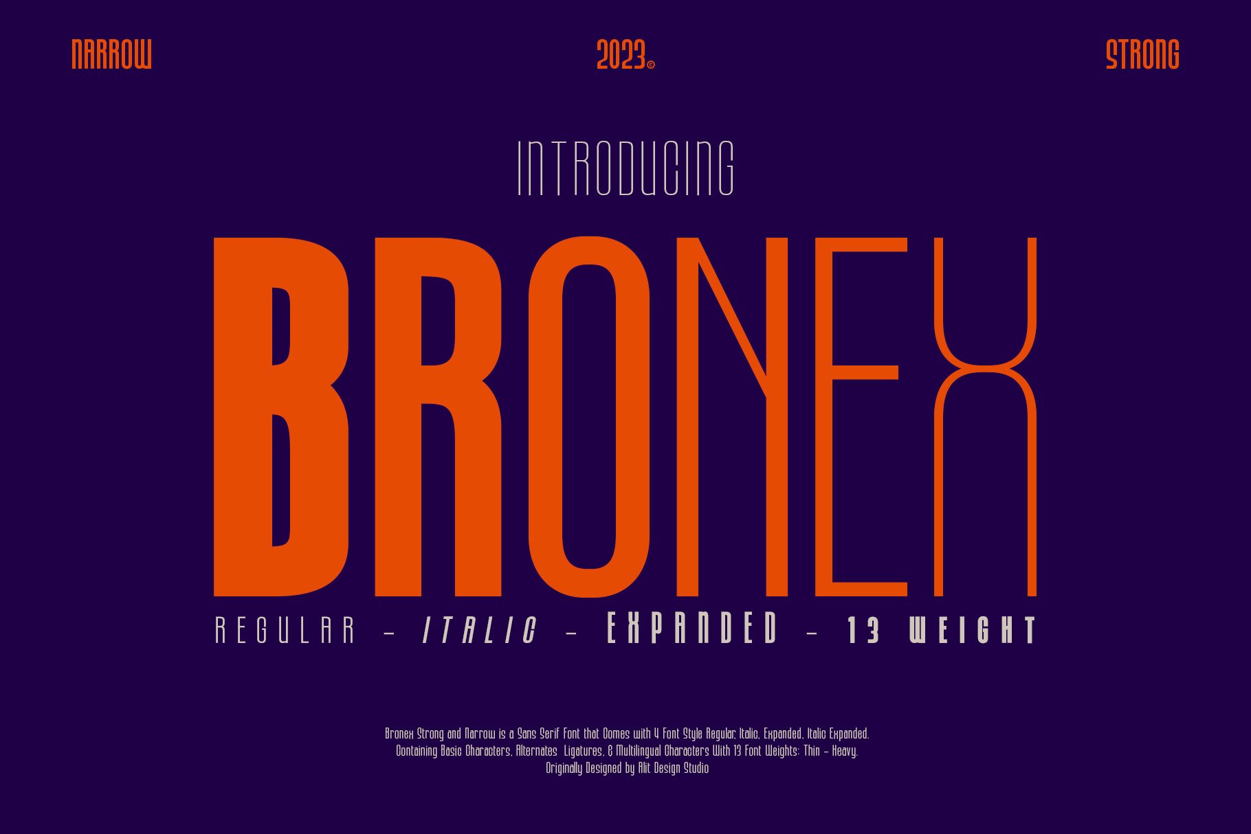 Bronex Typeface cover image.