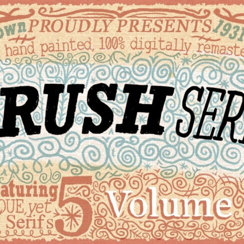 Entire Brush Serif Family cover image.
