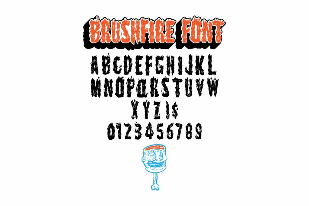 Brushfire | Fiery Display Font – MasterBundles