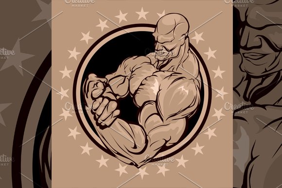 Bodybuilder Emblem cover image.
