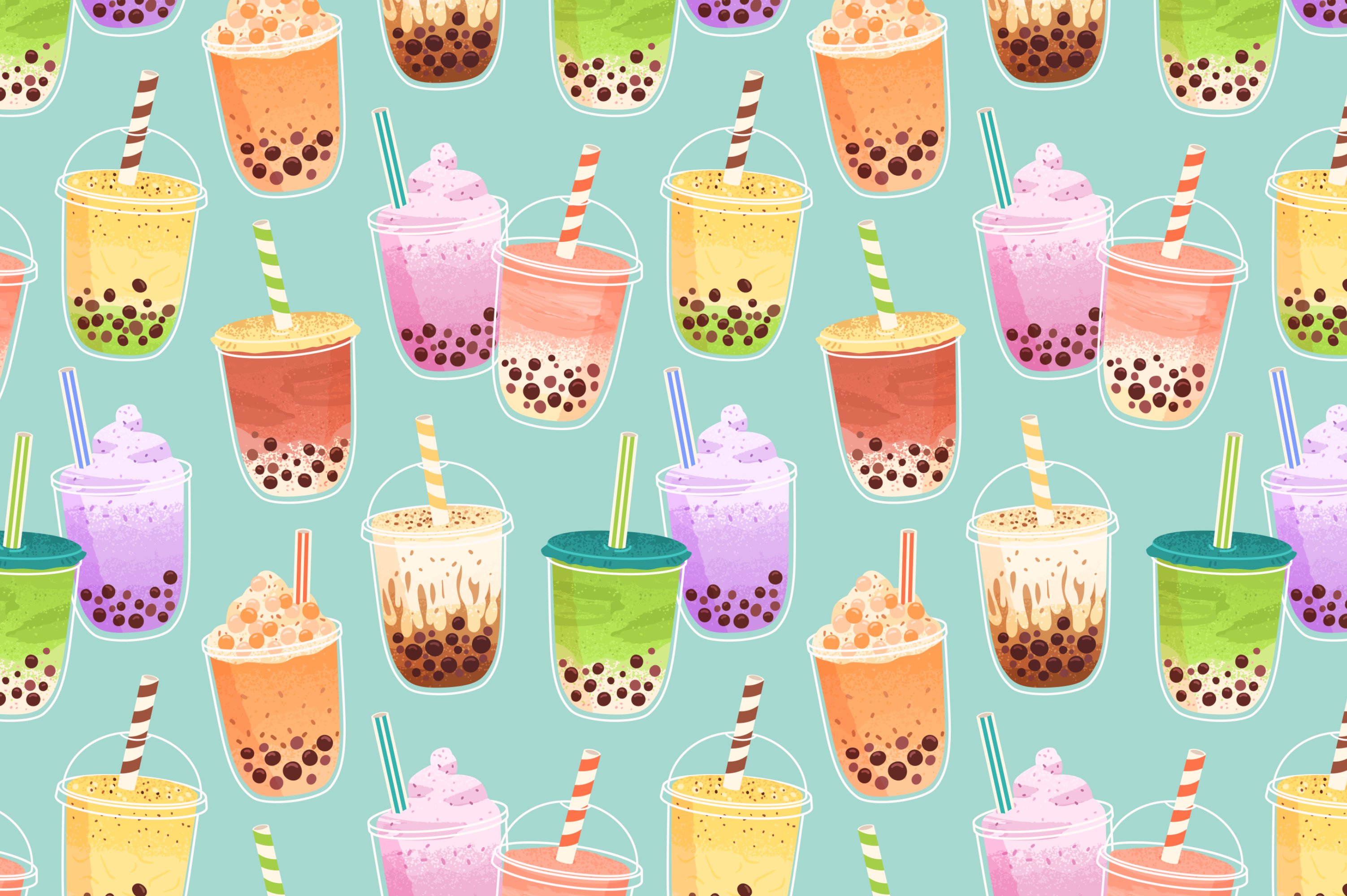 bubble tea wallpaper