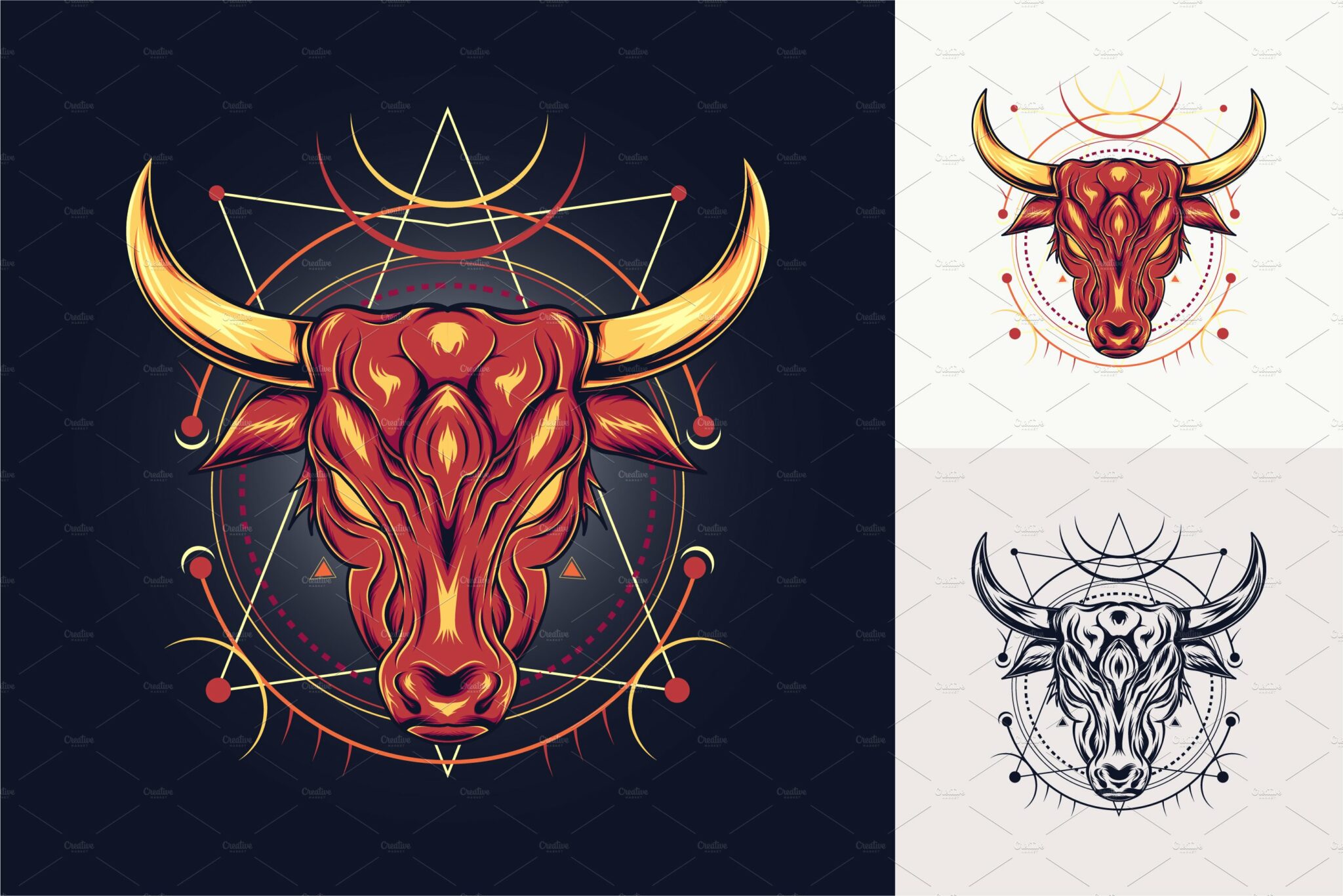 Buffalo head MasterBundles