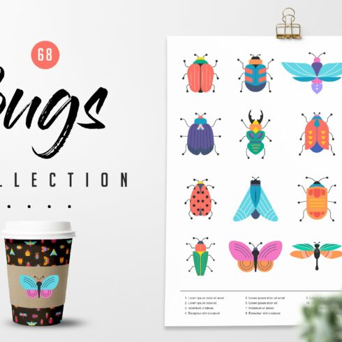 Bugs and insects collection cover image.