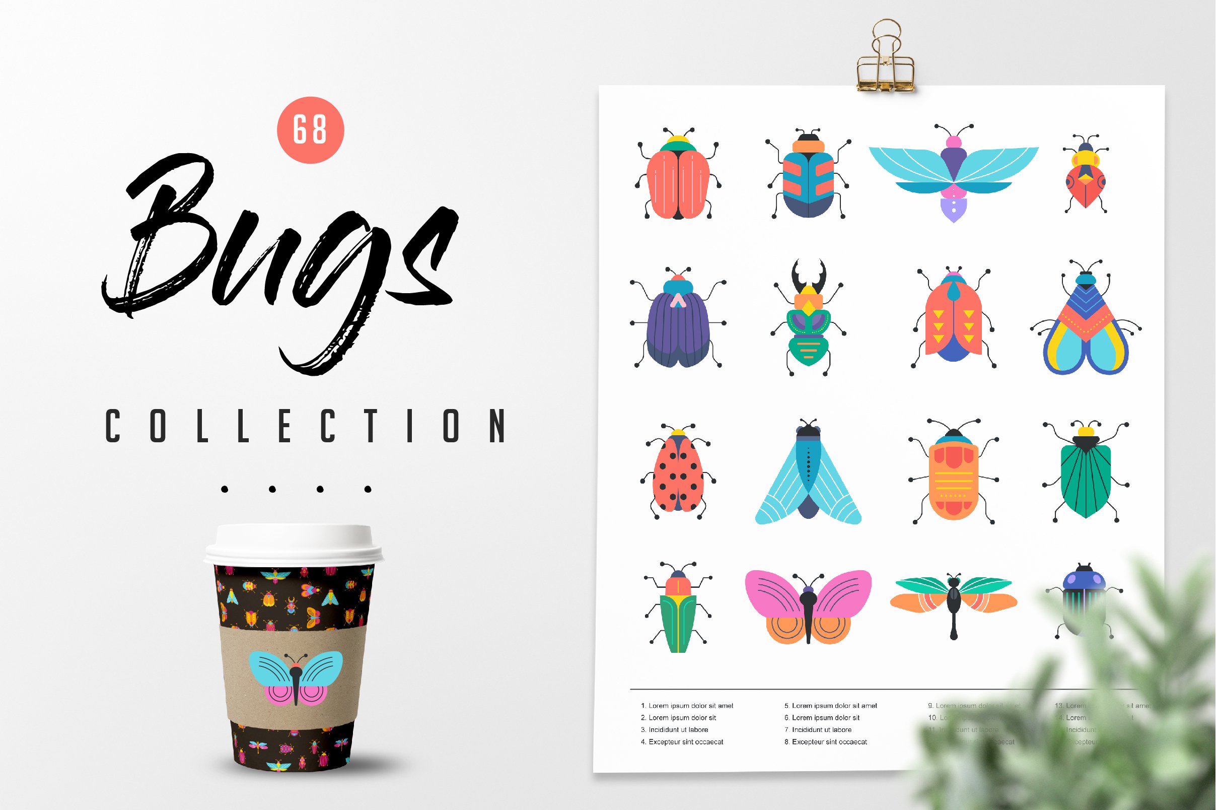 Bugs and insects collection cover image.