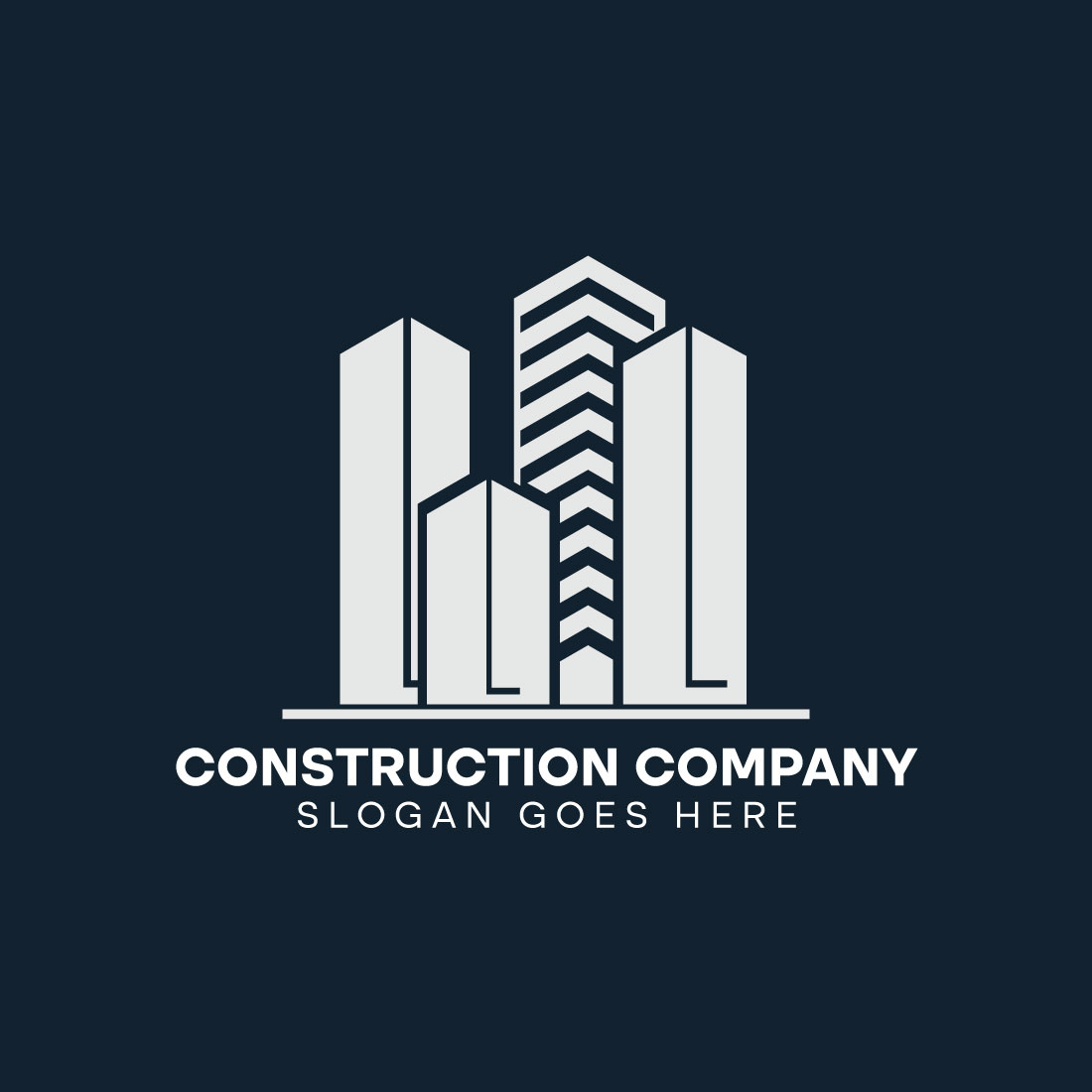 construction company logo vector