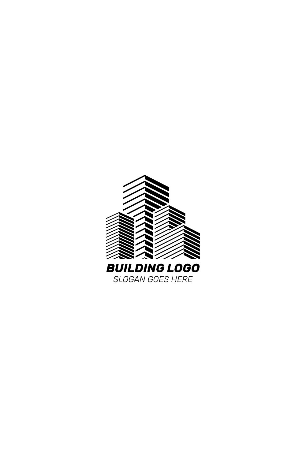 Real estate building logo icon design vector template pinterest preview image.
